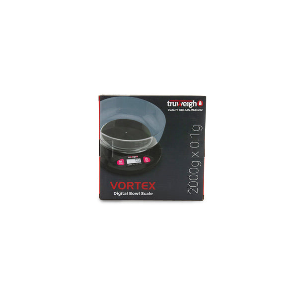 Truweigh Vortex Digital Kitchen Bowl Scale - 2000g x 0.1g - Black